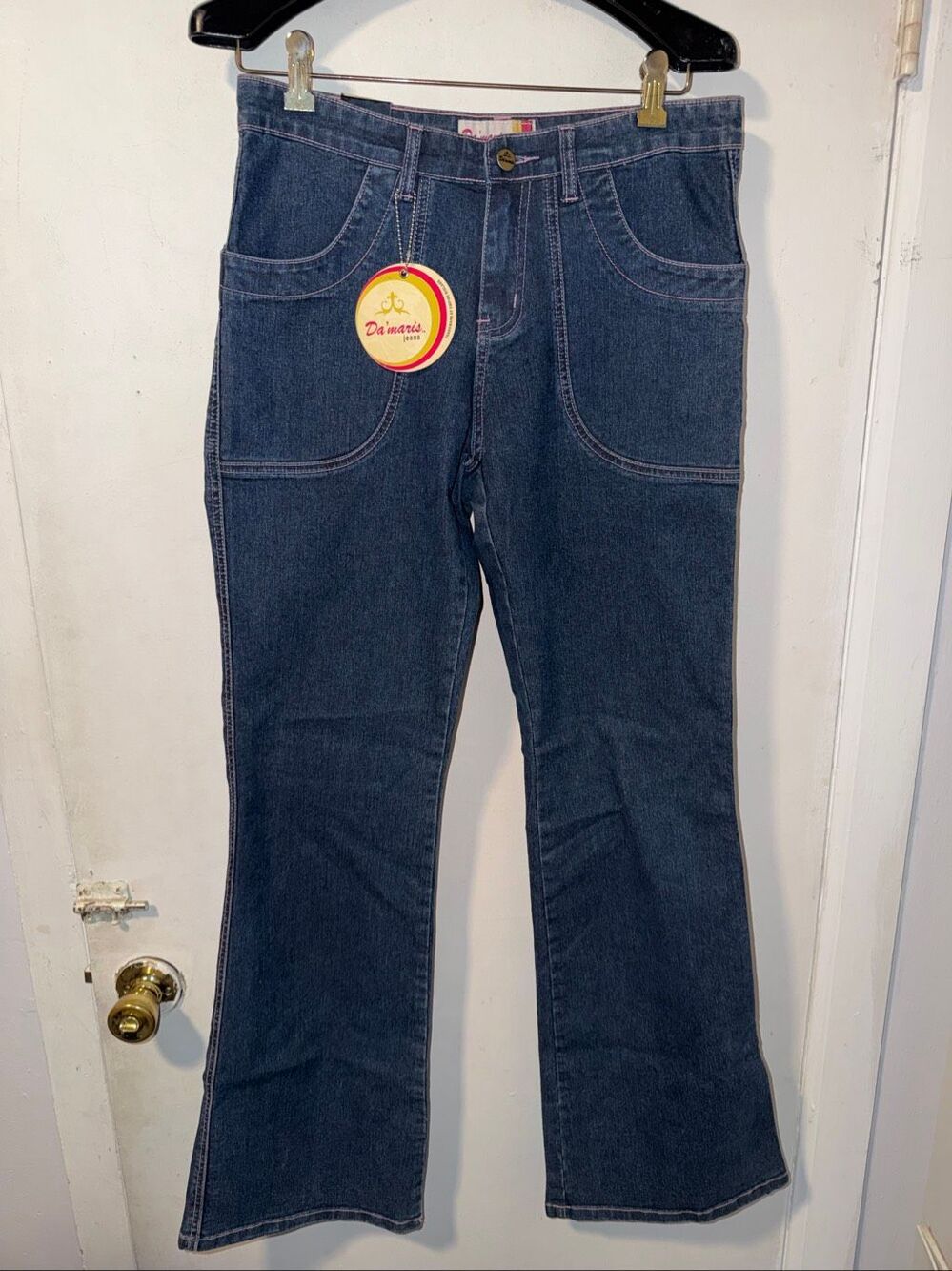 DA’MARIS Y2K Hip hugger Midrise Flare Jeans-9 {NWT}